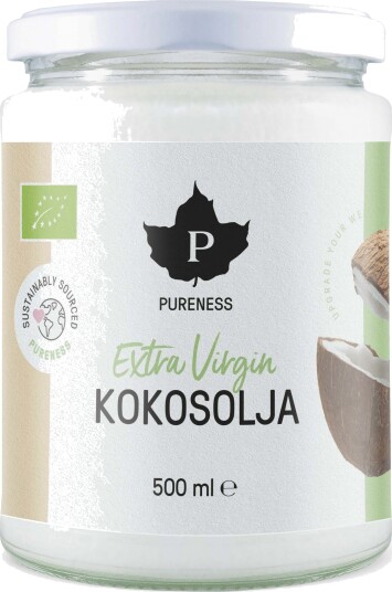 Pureness Jungfru kokosolja Eko 500 ml Pureness Jungfru kokosolja Eko 500 ml