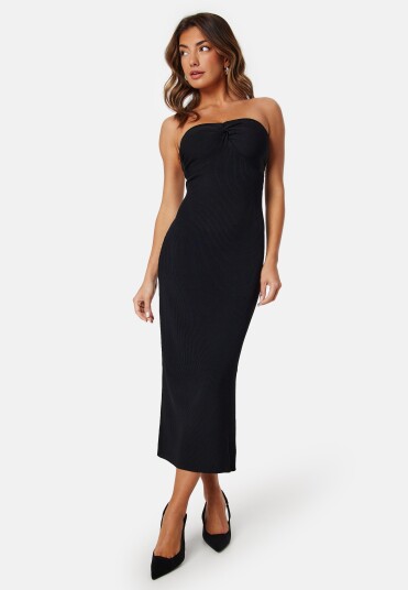 BUBBLEROOM Fine Knitted Bustier Dress Black S