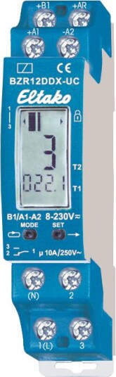 Eltako BZR12DDX UC Pulsteller 11 NO potensialfrie kontakter 10A /250 V AC. Elfordeling & strømforsyning