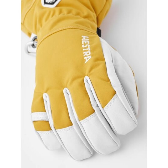Hestra Army Leather Heli Ski 6, Mustard Hestra Army Leather Heli Ski 6, Mustard