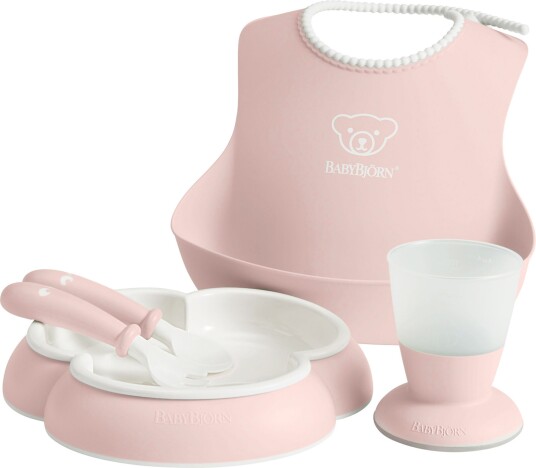 Babybjörn Babybjørm Spisesett Baby 4pk Rosa