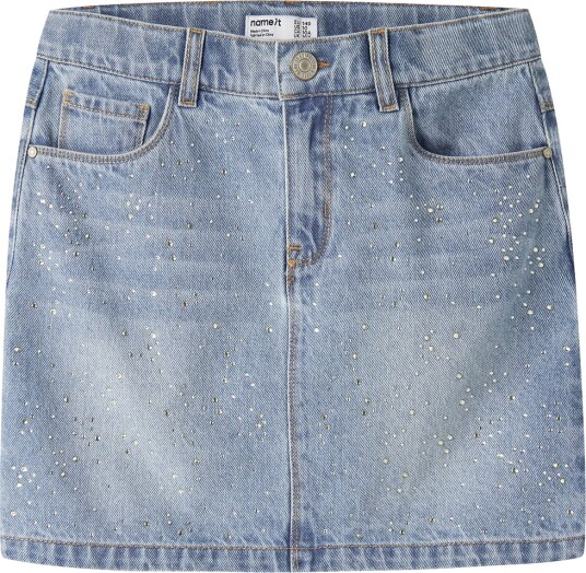 Name It Nkfemma denim skjørt til barn Light Blue Denim (134) 134