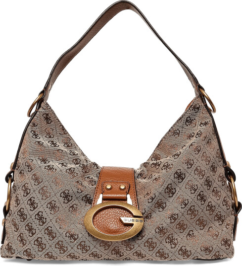 GUESS Camden Shoulder Bag   Beige   ONE SIZE