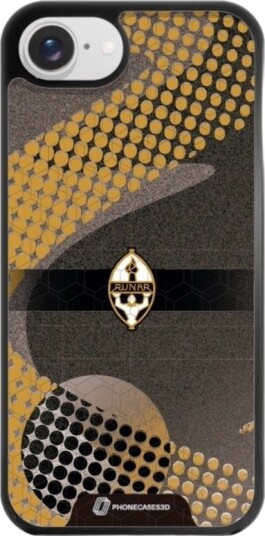 Phonecases3D iPhone 16e IL Runar 3D mobildeksel, svart