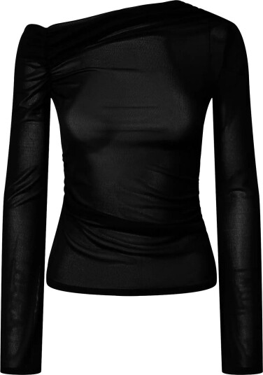 Pieces Pcalvilda One Shoulder Top Jrs D2D BLACK S Pieces Pcalvilda One Shoulder Top Jrs D2D BLACK S