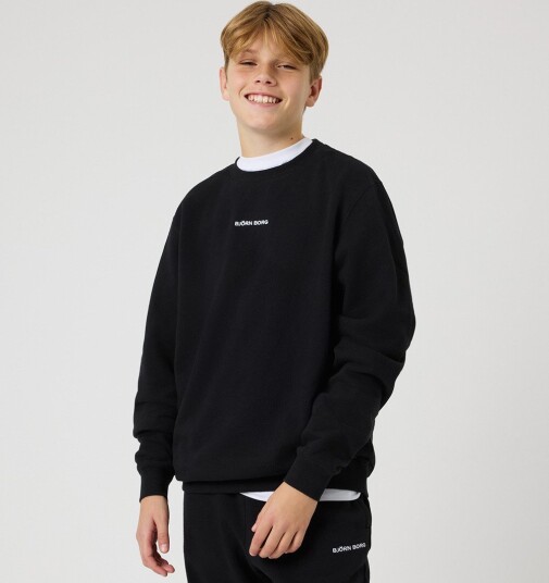 Björn Borg Collegegenser   Slott Classic+   Black   Björn Borg   7 8 år (122 128)   Collegegenser Hvit Svart