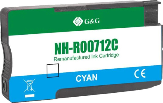 TB Blekkpatron 712 Cyan (29ml), erstatter HP 3ED67A