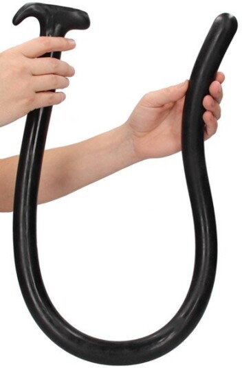 Ass Snake Dildo Black 100 cm