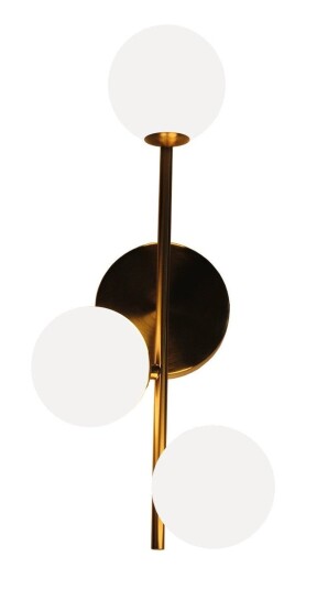 Nordesign Emrik vegg/tak lampe - Messingfarget/Opal