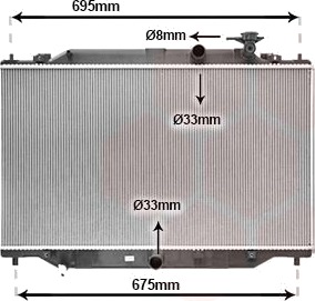 VAN WEZEL 27012711 Radiator motorkjøling