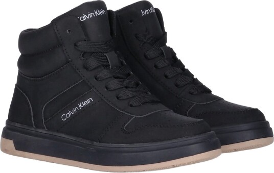 Calvin Klein High Top Lace Up Sneaker Black BLACK 31/20.5 cm