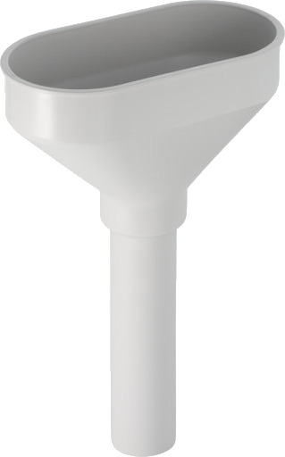 PP dryppkopp oval ø 40 mm hvit