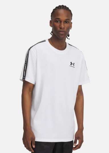 Under Armour Ua Icon Hwt Tee Taping White Xl T-Shirts Under Armour Ua Icon Hwt Tee Taping White Xl T-Shirts