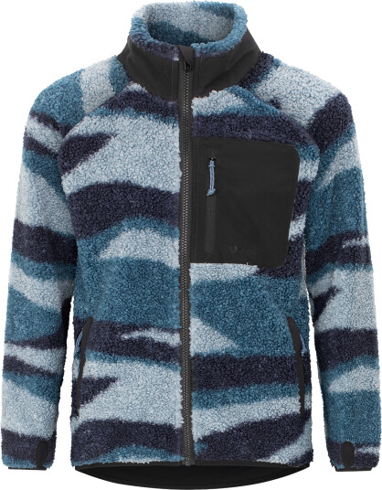 Urberg Junior"s Printed Pile Fleece Jacket Blue Aop 134/140