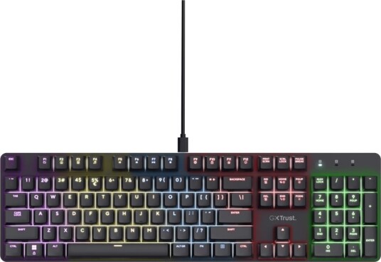 Trust GXT 871 Zora Gamingtastatur 25510 Trust GXT 871 Zora Gamingtastatur 25510