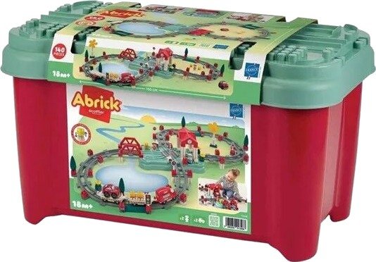 Abrick Ecoiffier Train Track Construction Set Station And Accessories 140 Pcs Abrick Ecoiffier Train Track Construction Set Station And Accessories 140 Pcs