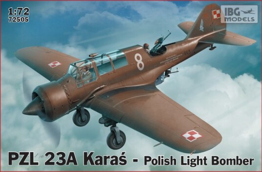 IBG PZL.23A Polsk lett bombefly modellbyggesett 1:72