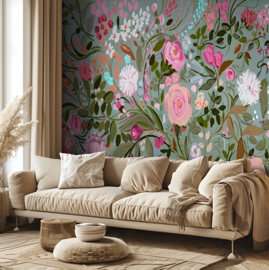 Tapet – Blomsterkomposisjon Tapet – Blomsterkomposisjon