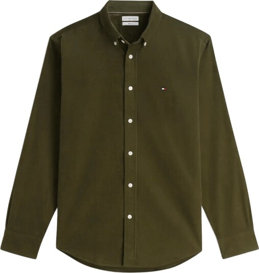 Tommy Hilfiger Solid Corduroy Rf Shirt   Khaki green   S