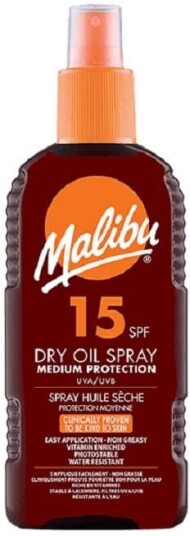 Malibu Dry Oil Spray SPF15 200ml