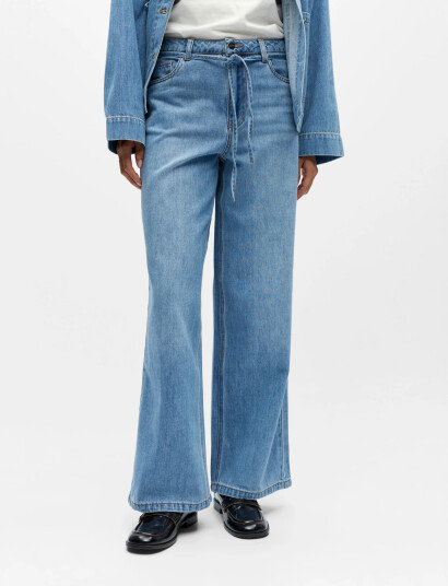 Object Objrosie Mw Wide Jeans Noos Blue XS Object Objrosie Mw Wide Jeans Noos Blue XS
