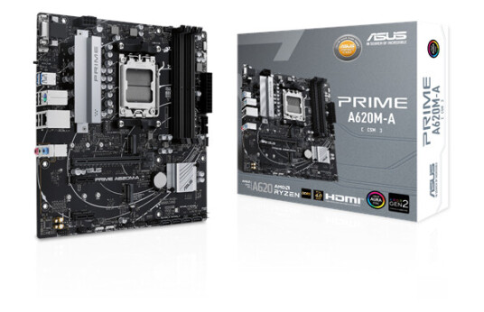 ASUS PRIME A620M-A CSM Micro-ATX Hovedkort med AMD AM5 og DDR5 ASUS PRIME A620M-A CSM Micro-ATX Hovedkort med AMD AM5 og DDR5
