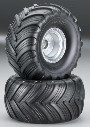 Traxxas 3665 Tires/Wheels Assem Glued Front Monster Jam 2 Traxxas 3665 Tires/Wheels Assem Glued Front Monster Jam 2