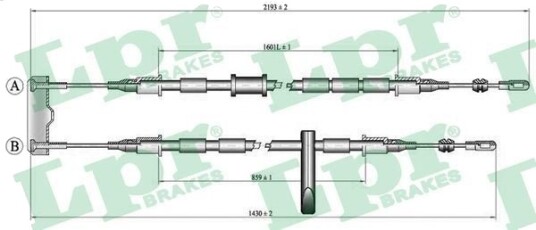 Bremsewire LPR C0786B