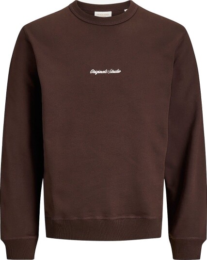 Jack & Jones Junior Collegegenser Jornorrebro Emb Sweat Crew Brun