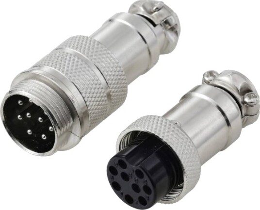 Tru Components Tc 13895624 Rundstiftkontakt Stikk Hullkontakt Samlet Antall Poler 9 Serie Rundstiftforbindelse Gx16 2 Stk