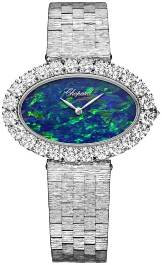 Chopard Dameklokke 10A376 1001 L Heure Du Diamant Blå/18 karat hvitt