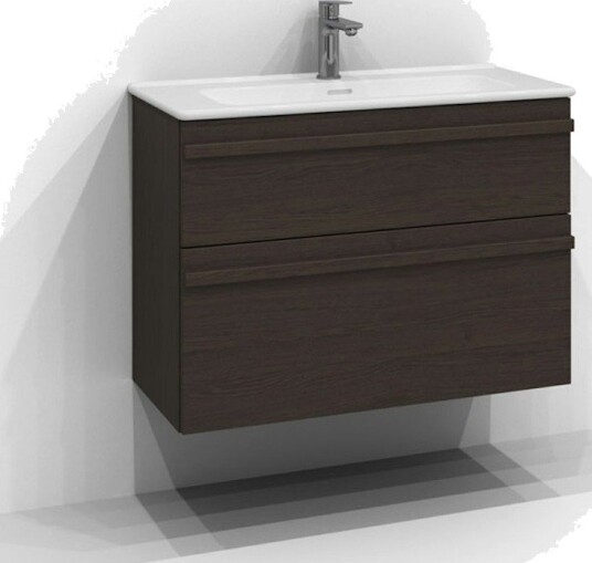 Svedbergs Poem List Servantskap Slim D35 med 2 Skuffer Brun ask / 80cm SV-3358352