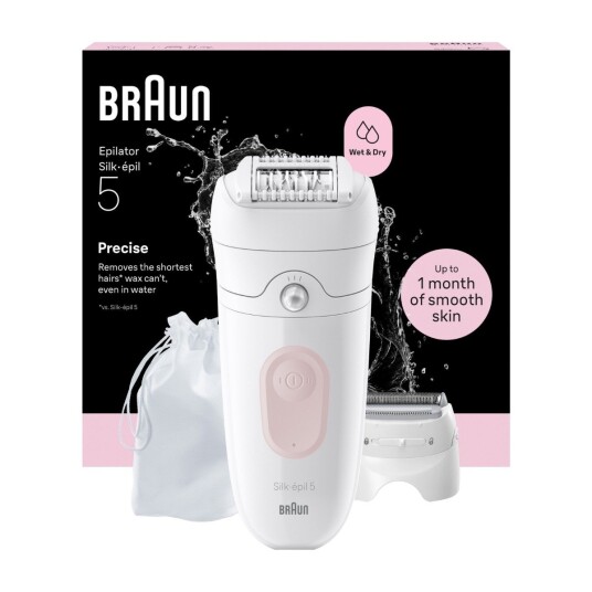 Braun Silk·épil 5 epilator SE5 041 hvit/rosa