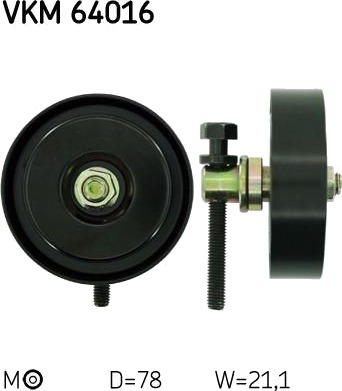 Løpehjul, vifterem SKF VKM 64016