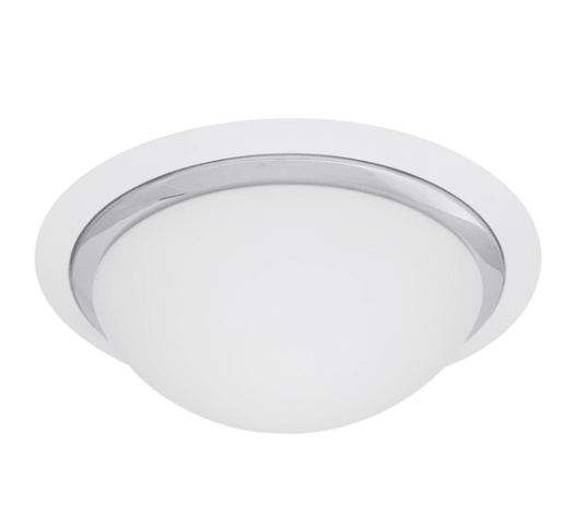 Mars Plafond Ø36 cm Krom/Matt Hvit 2xE27 IP44