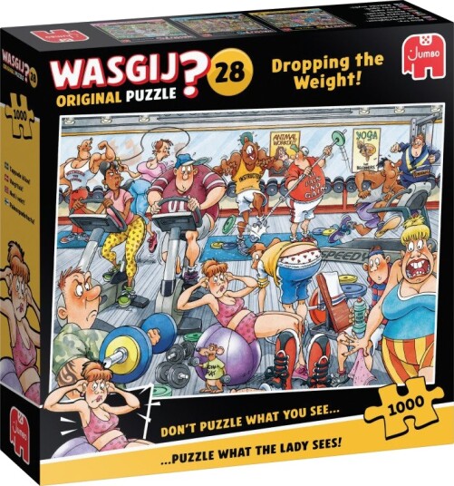 Wasgij Original 28 Puslespill   1000 brikker   Dropping the Weight
