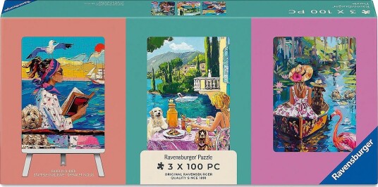 Ravensburger Have Dog Will Travel 3X100P Multi/patterned ONE SIZE Ravensburger Have Dog Will Travel 3X100P Multi/patterned ONE SIZE