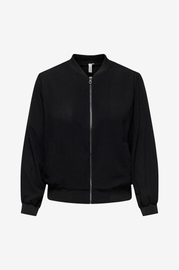 Only Carmakoma Bomberjakke carLux Life LS Bomber Jacket Svart