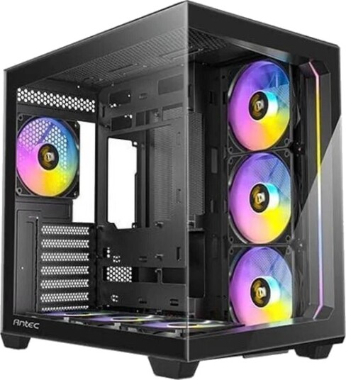 Antec C5 ARGB Midi Tower Kabinett med Herdet Glass - Sort Antec C5 ARGB Midi Tower Kabinett med Herdet Glass - Sort