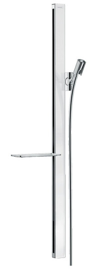 Hansgrohe Unica Dusjstang E 90 cm, m/dusjslange, Hvit/Krom