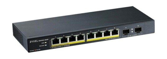 ZyXEL GS1100-10HP 8-port GbE Unmanaged Switch + 2x Gigabit SFP (4718937621187)