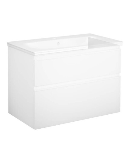 Gustavsberg Artic Baderomsskap 80 cm m / gripelist skapd?r hvit