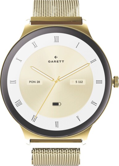 Garett Verona 2 Glow Smartklokke 43 mm Gull med AMOLED-skjerm Garett Verona 2 Glow Smartklokke 43 mm Gull med AMOLED-skjerm