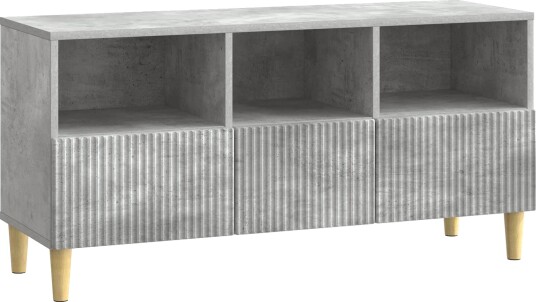  TV skap med skuff Betonggrå 102 x 34,5 x 50 cm Konstruert tre