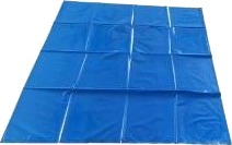 Indlægspose 720/2X240x850mm 30My Ldpe Blå,250 Stk/Krt