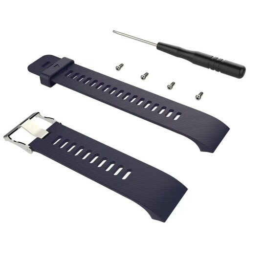 INF Silikonreim til Garmin Forerunner 35/30, marineblå INF Silikonreim til Garmin Forerunner 35/30, marineblå