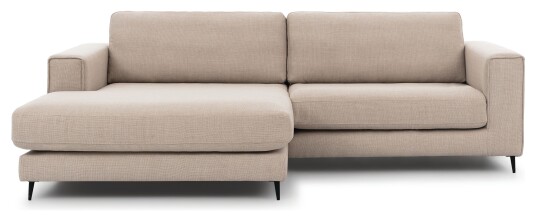 Juvila PALMA Sofa m. bred sjeselong XL venstre, Beige Unoliving