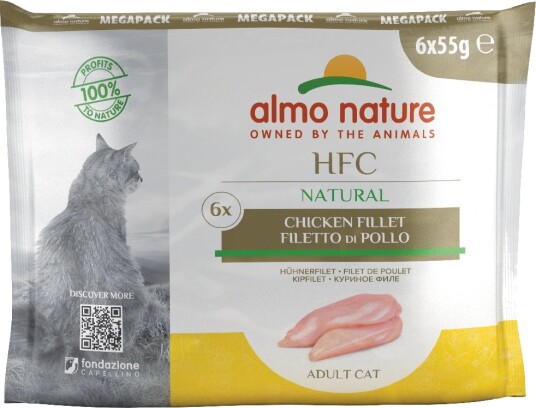 Almo Nature Hfc Våtfôr Natural Pouch Kyllingfilet 6 X 55 G Almo Nature Hfc Våtfôr Natural Pouch Kyllingfilet 6 X 55 G