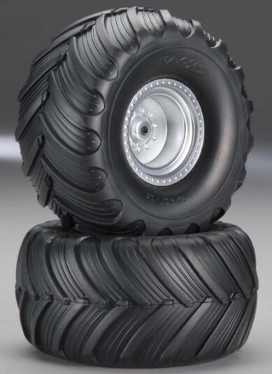 Traxxas 3663 Tires/Wheels Assembled Glued Monster Jam 2 Traxxas 3663 Tires/Wheels Assembled Glued Monster Jam 2