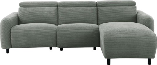Reclinersofa med hjørne Loft24 Hjørnesofa Loft24 Skaane med manuell reclinerstol Grå1 Manchester